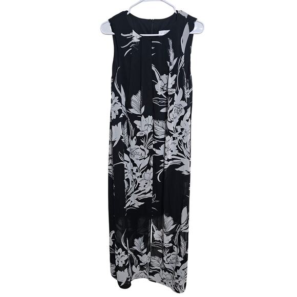 Joseph Ribkoff Sheath Dress Semi Sheer Floral Overlay Size 10 Floral (855) - Picture 3 of 10